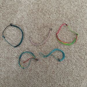 Set of 5 pura vida bracelets
